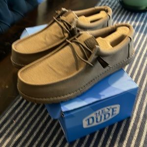 Hey Dude Wally Canvas New Brown 12 Men’s